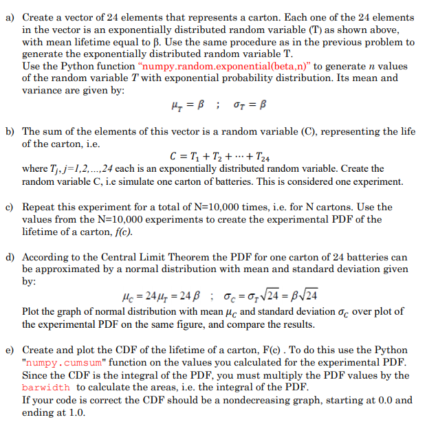 Solved Modify this python code to fit each question a | Chegg.com