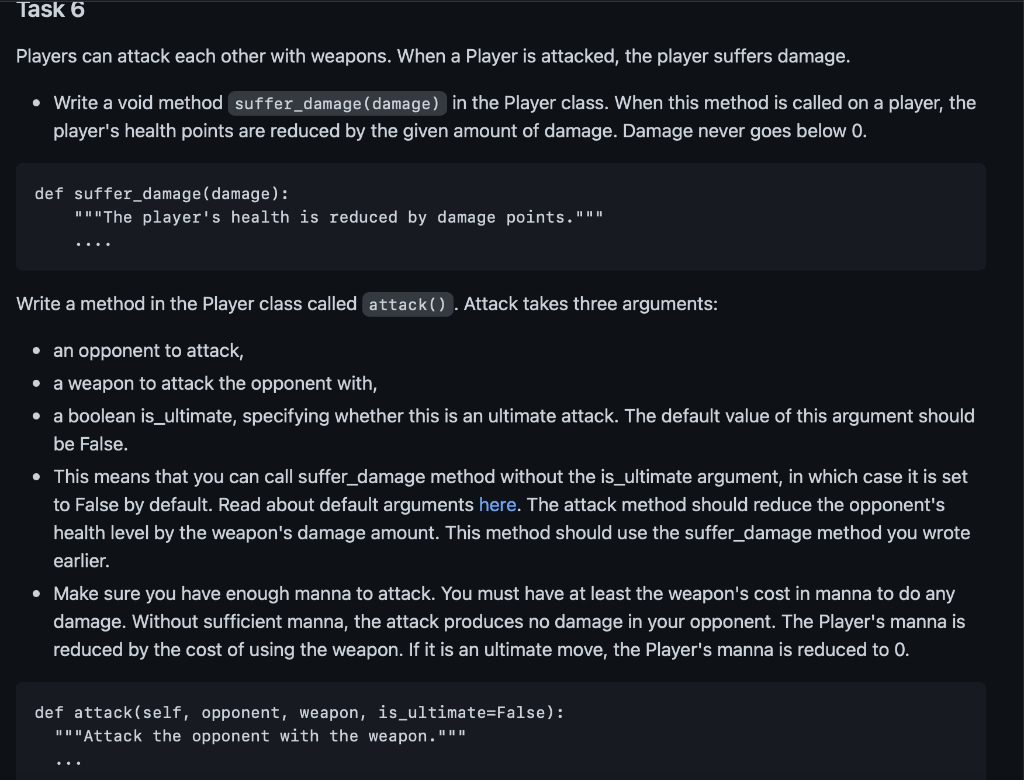Solved Task 3 Create a Weapon class that represents a | Chegg.com