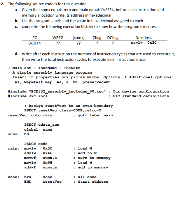 Solved The following source code is for this question.a. | Chegg.com