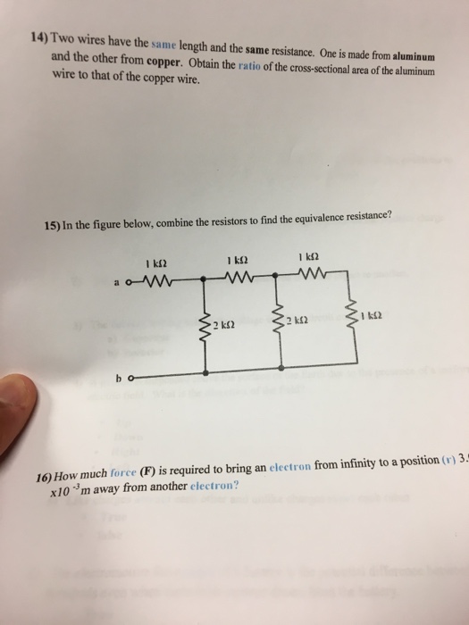 Solved Two wires have the same length and the same
