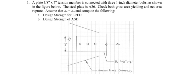 solved-a-plate-3-8-times-7-tension-member-is-connected-chegg