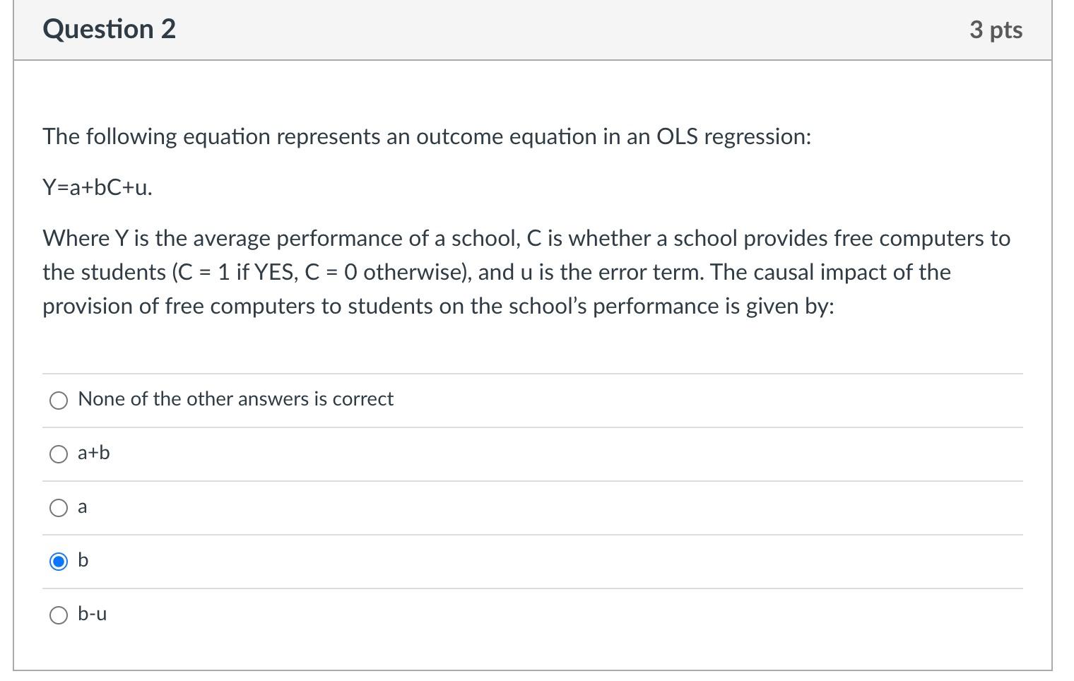Solved Question 2 3 pts The following equation represents an | Chegg.com
