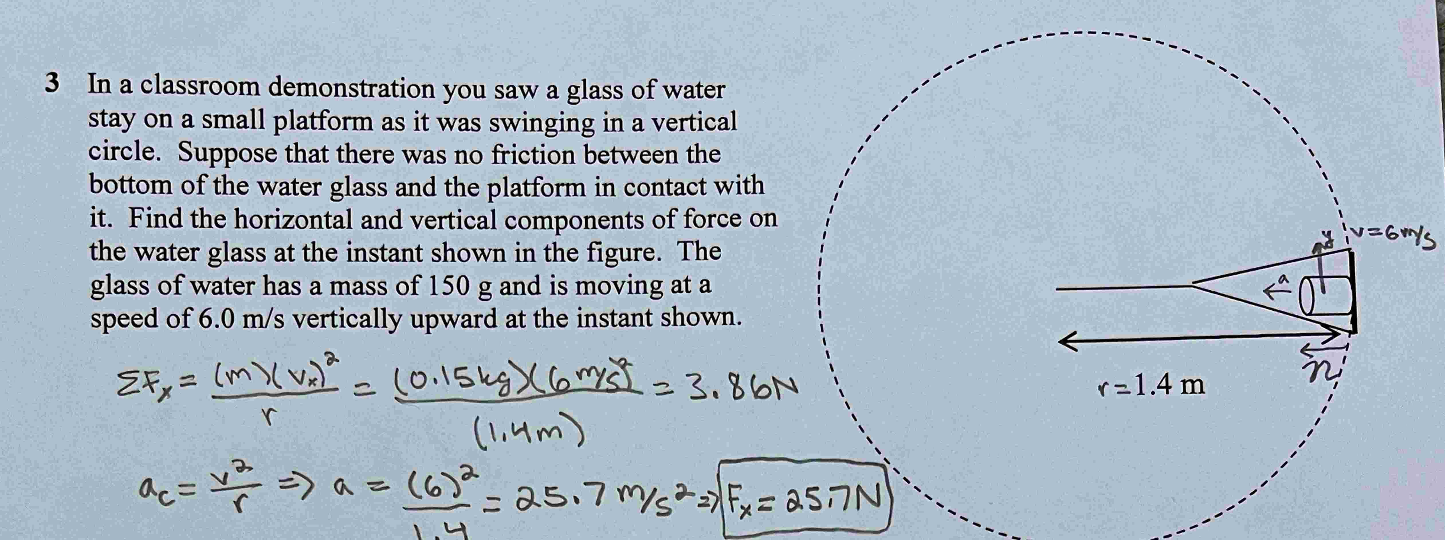 Solved 3 In a classroom demonstration you saw a glass of | Chegg.com