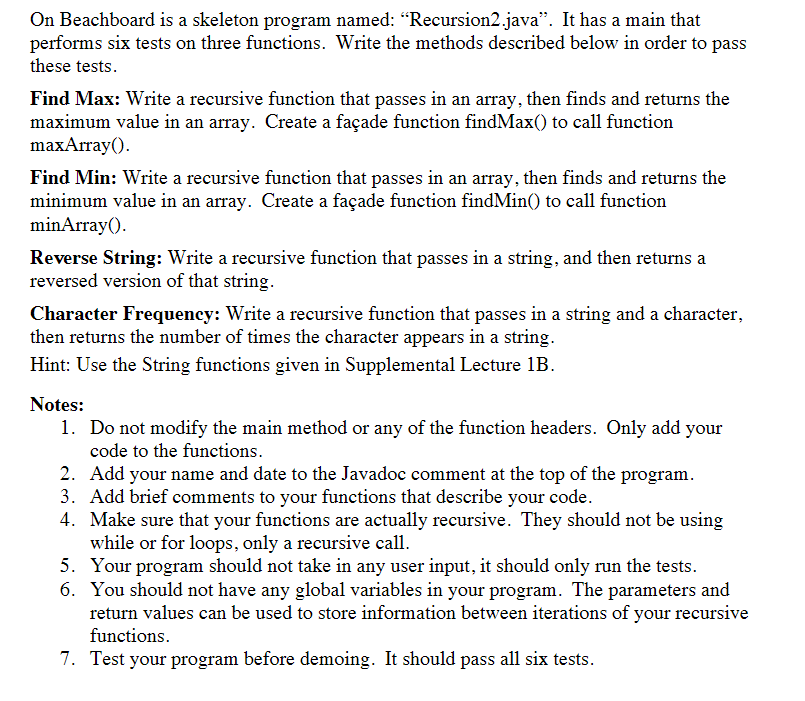 Solved Hello, I am a but puzzled how to solve a recursive hw | Chegg.com