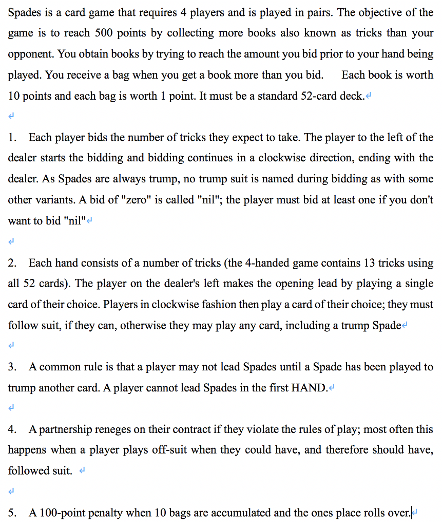 spades nil rules spades nil rules