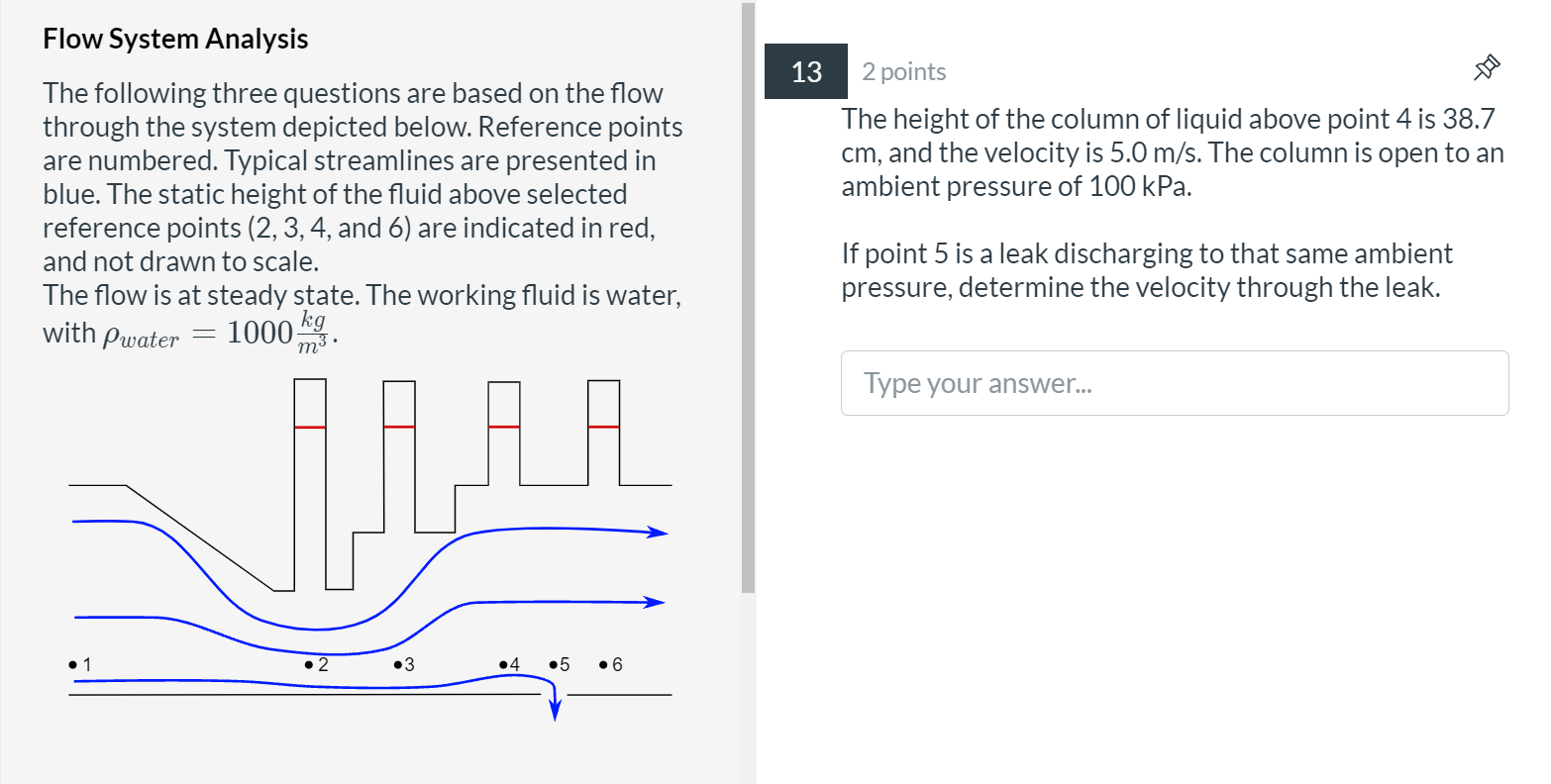 Solved 부 Flow System Analysis The Following Three Questions | Chegg.com