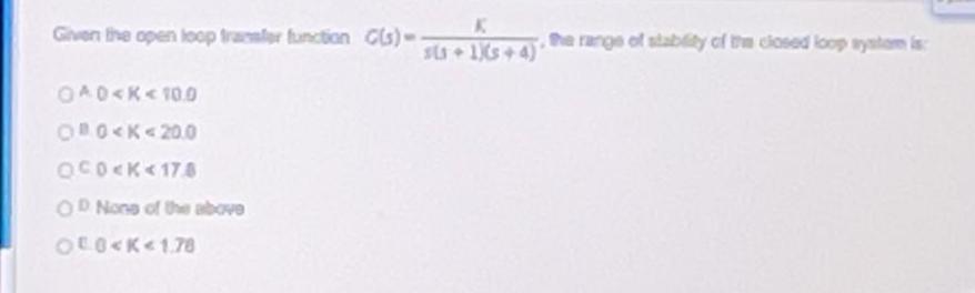 Solved Given the open loop for functions) herungs of tablety | Chegg.com