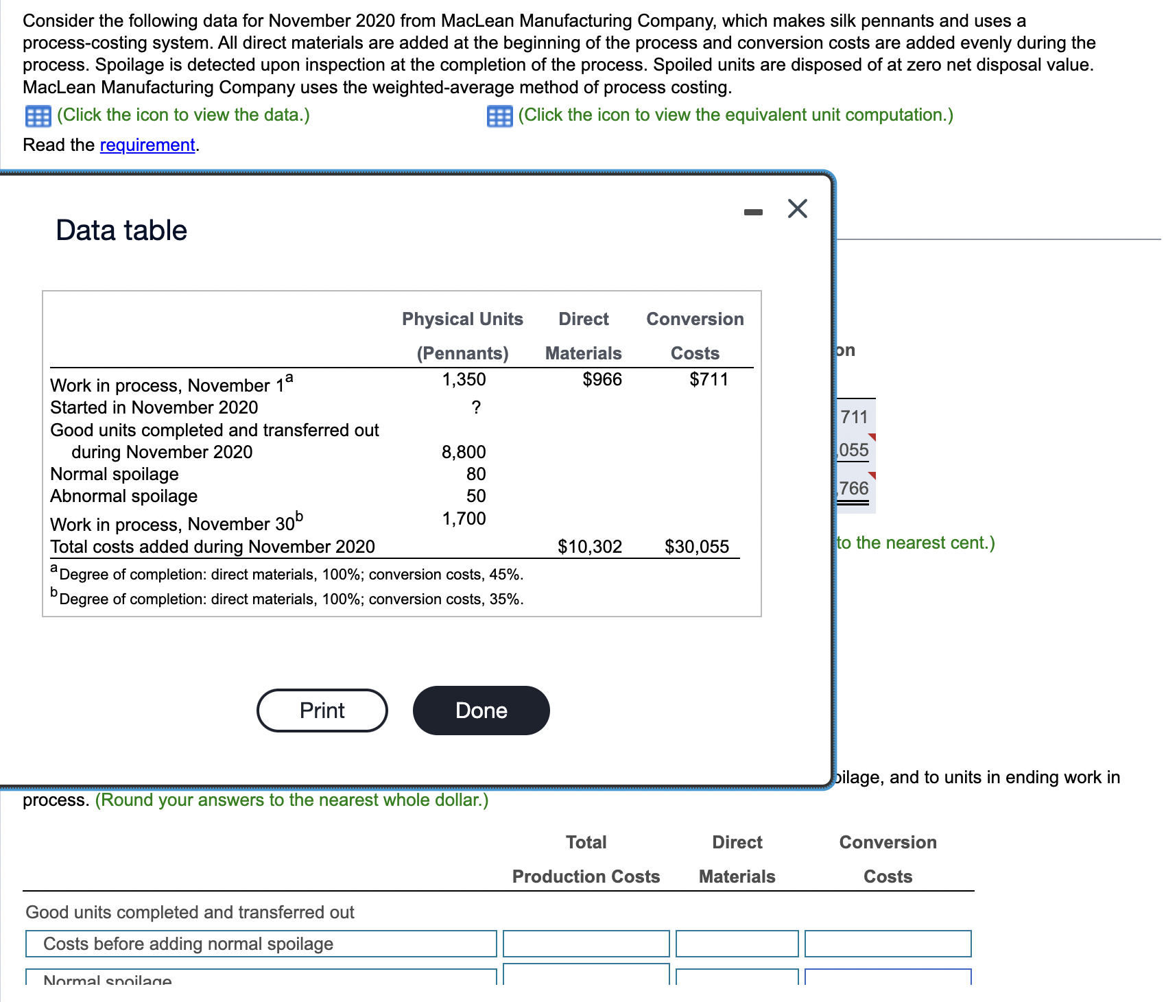 Solved Consider t Data table process. 5 MacLean Read the ! | Chegg.com