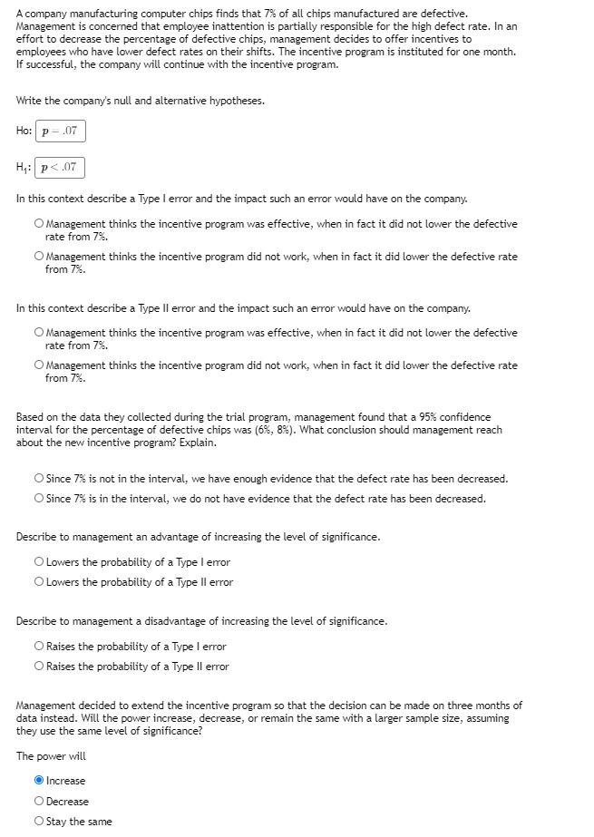 Solved A company manufacturing computer chips finds that 7% | Chegg.com