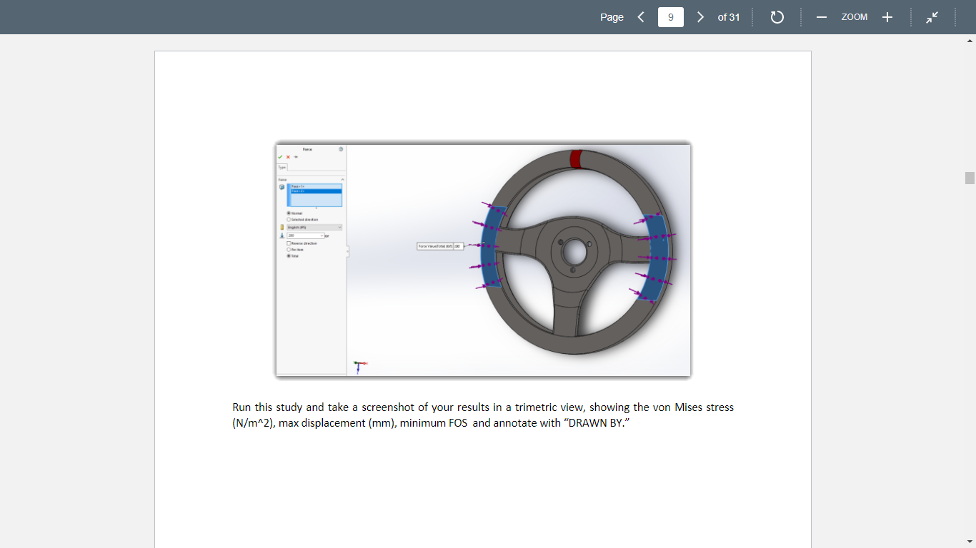 please do this in solidwork and add annotation says | Chegg.com