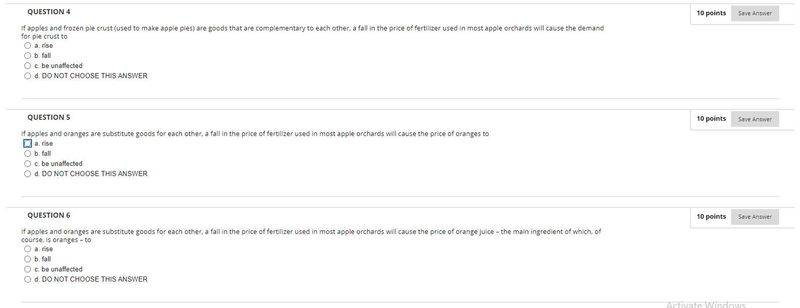 Solved QUESTION 4 10 points Save Answer If apples and frozen | Chegg.com
