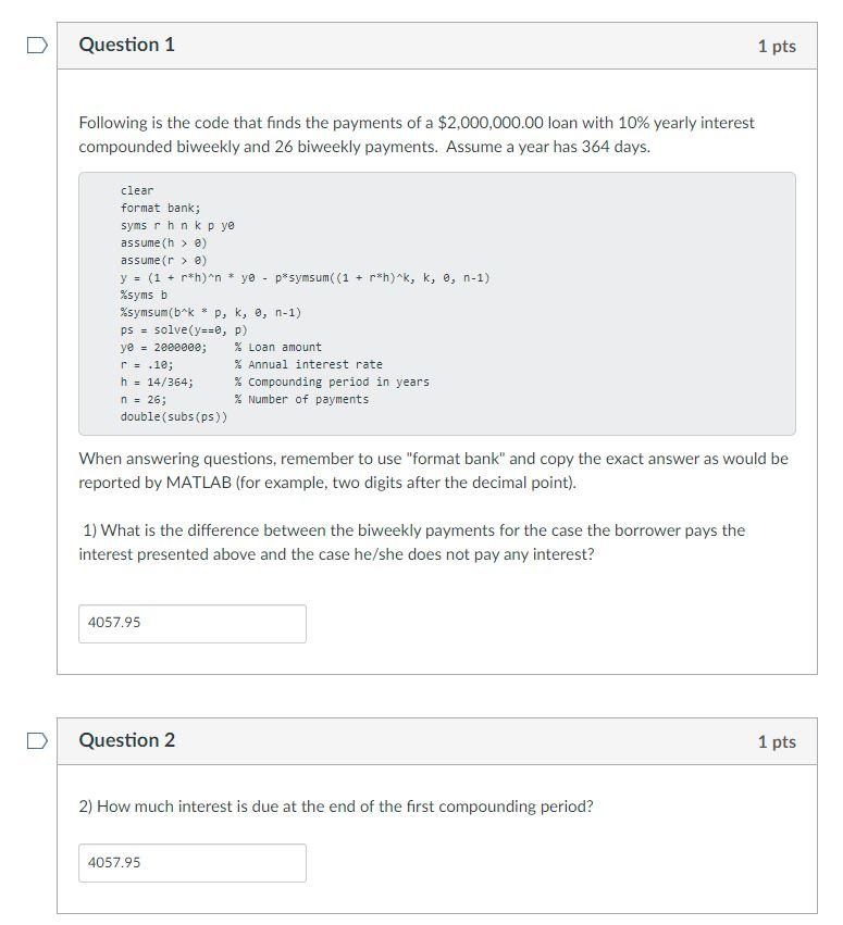 Solved This is a matlab coding question. can anyone help me | Chegg.com
