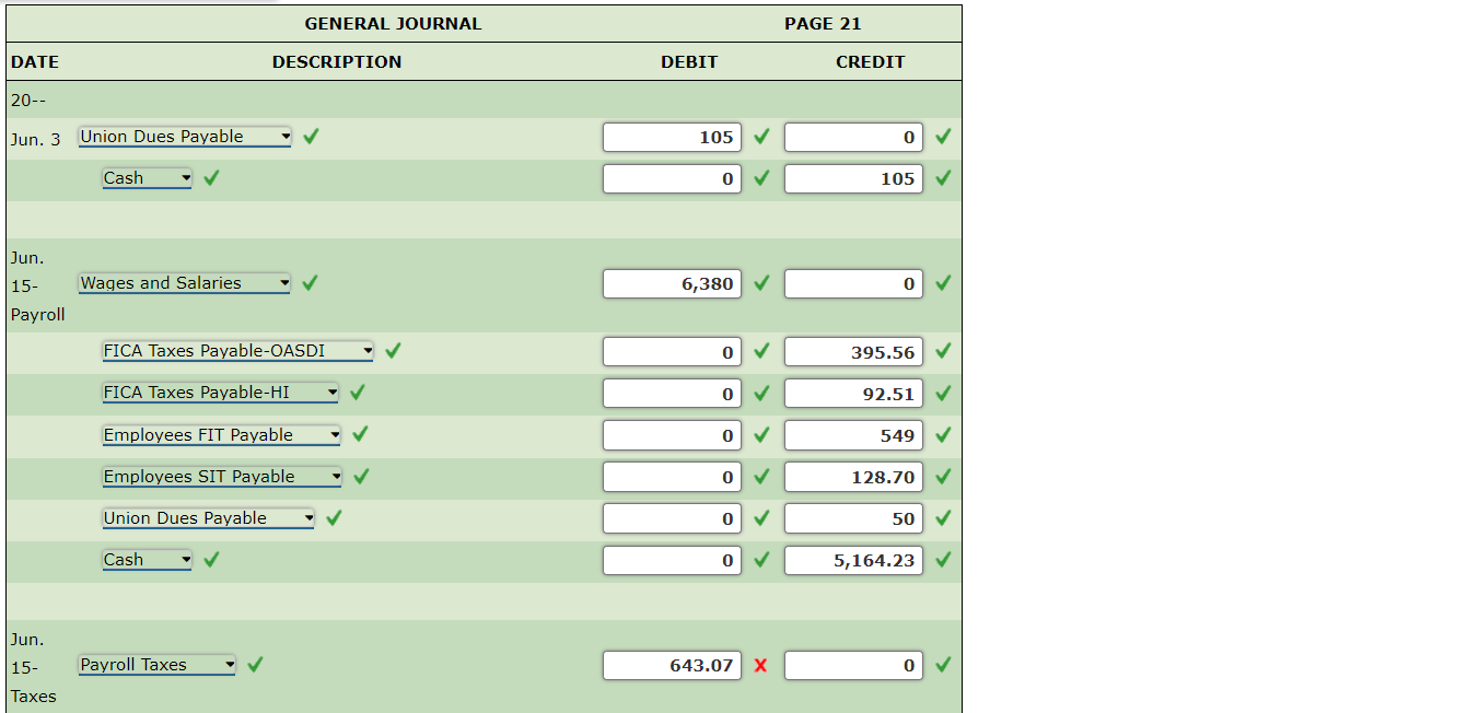 In the Illustrative Case in this chapter, payroll