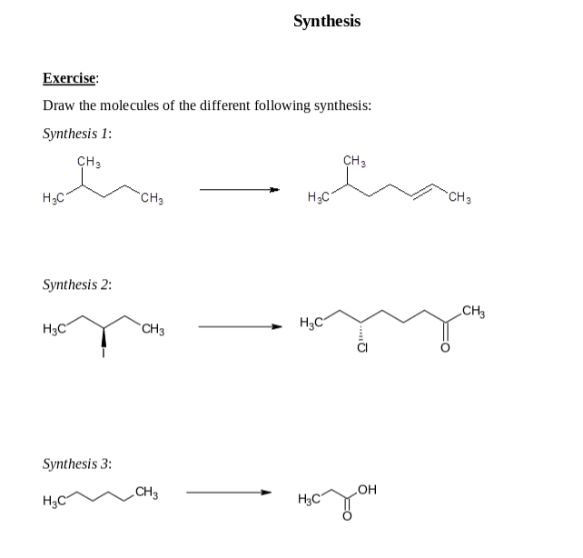 Solved detail the steps in the synthesis of your molecules | Chegg.com
