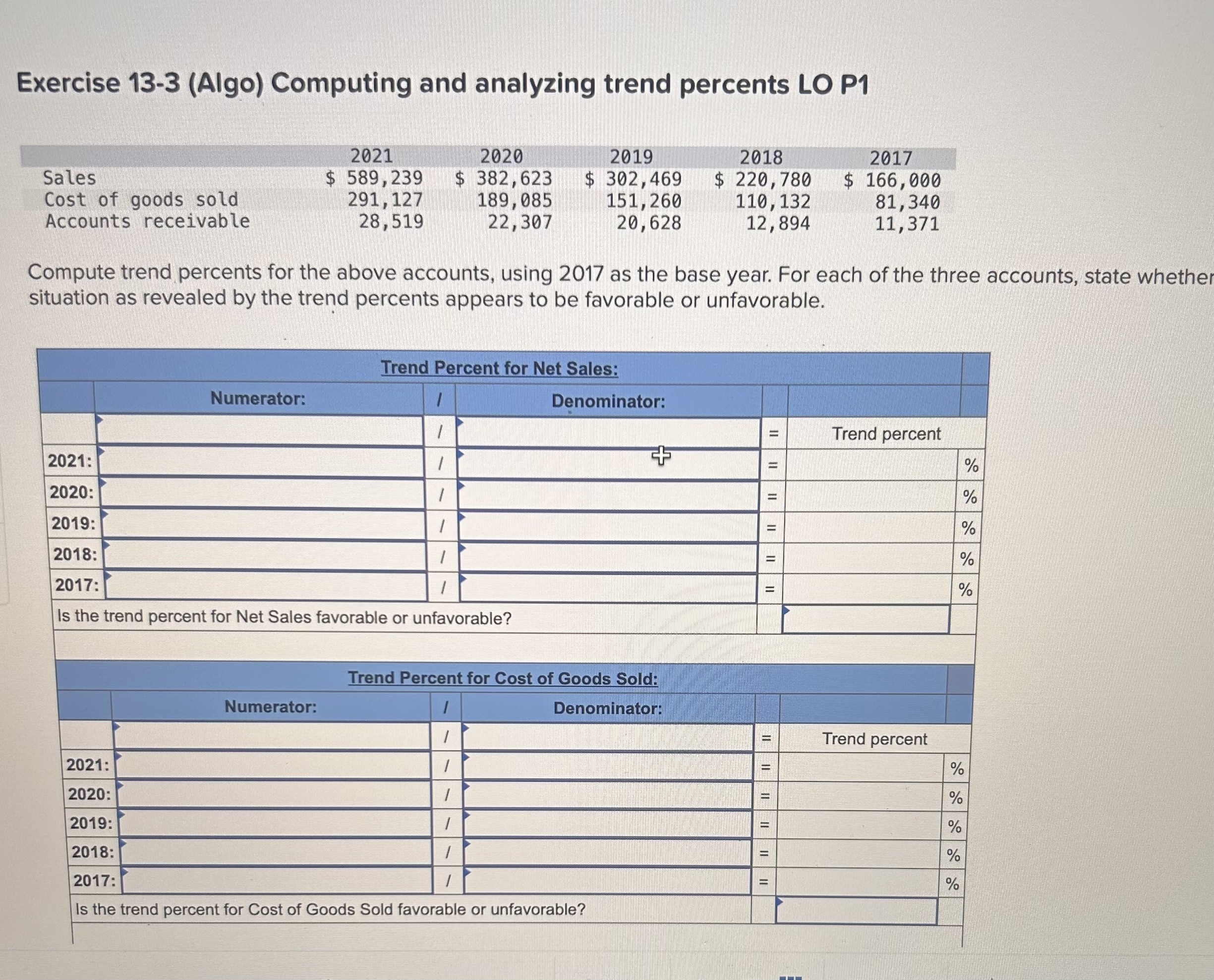 Solved exercise 13 3 algo computing and analyzing trend chegg