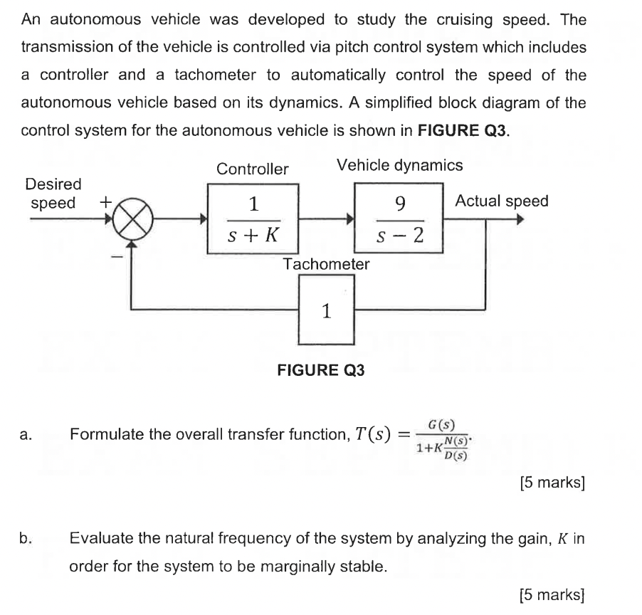 Solved An autonomous vehicle was developed to study the Circuit Diagram
