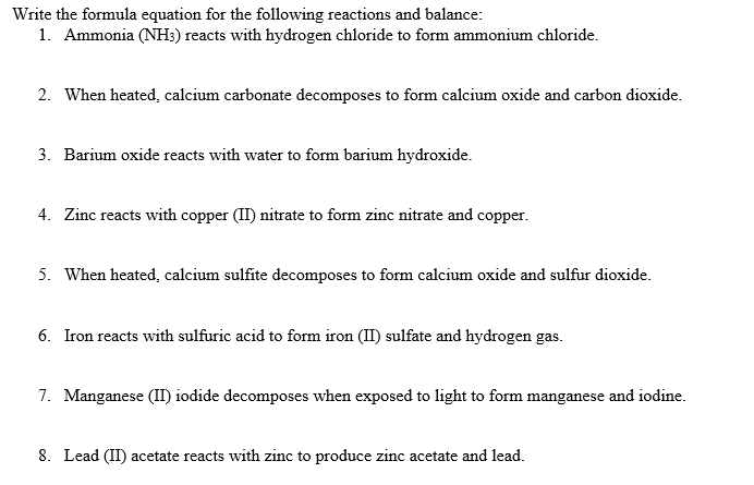 How to Write the Formula for Ammonium chloride 