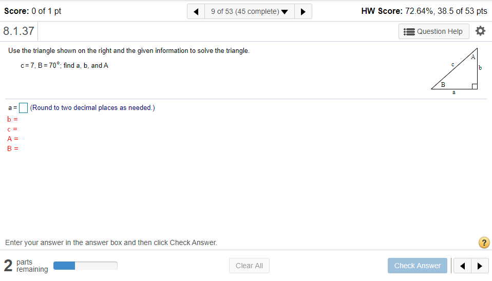 Solved Score: 0 of 1 pt 9 of 53 (45 complete) HW Score: Chegg com