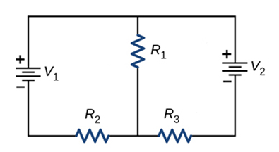 Solved Consider the circuit shown, where V1 = 1.9 V, V2 = | Chegg.com