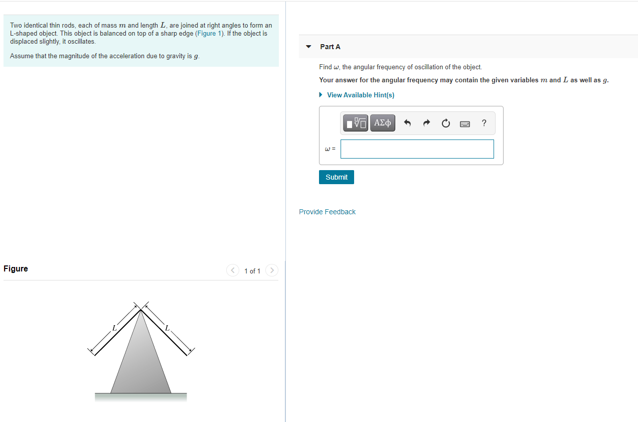 Solved Two Identical Thin Rods Each Of Mass M And Length L