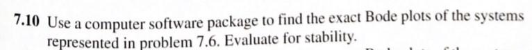 Solved 7.10 Use a computer software package to find the | Chegg.com