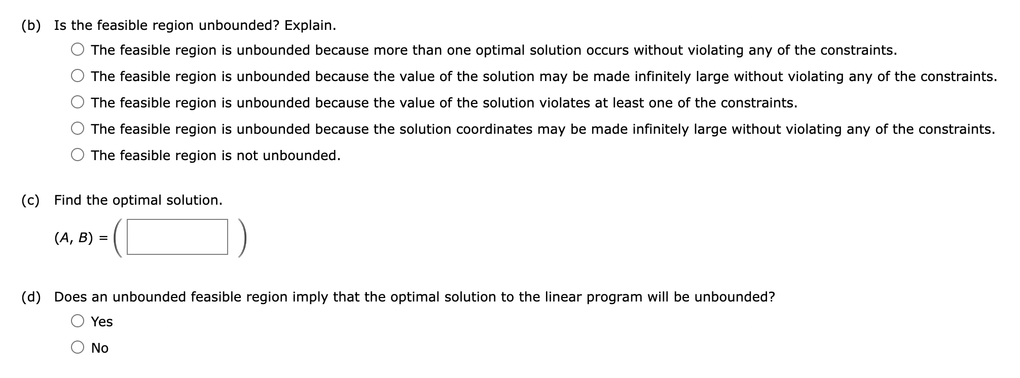 Solved Consider The Linear Program Below And Answer The | Chegg.com