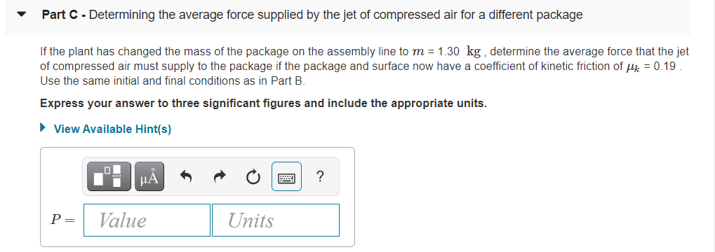 Solved Learning Goal: Part A - Determining the average force | Chegg.com
