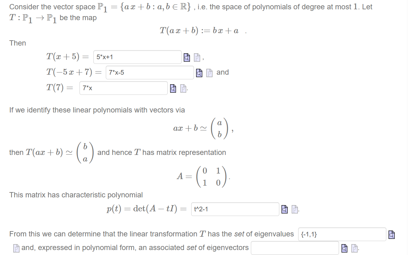 Solved Consider The Vector Space P1={ax+b:a,b∈R}, I.e. The | Chegg.com