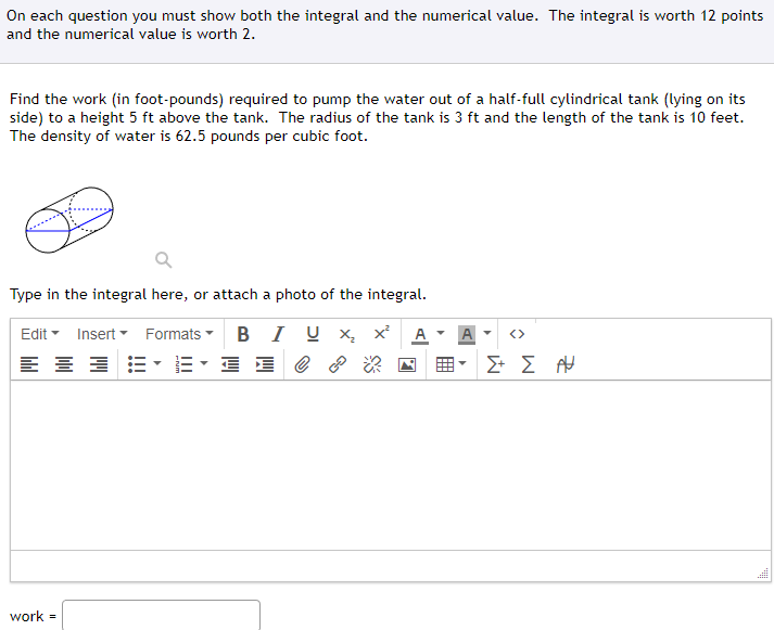 Solved On each question you must show both the integral and | Chegg.com