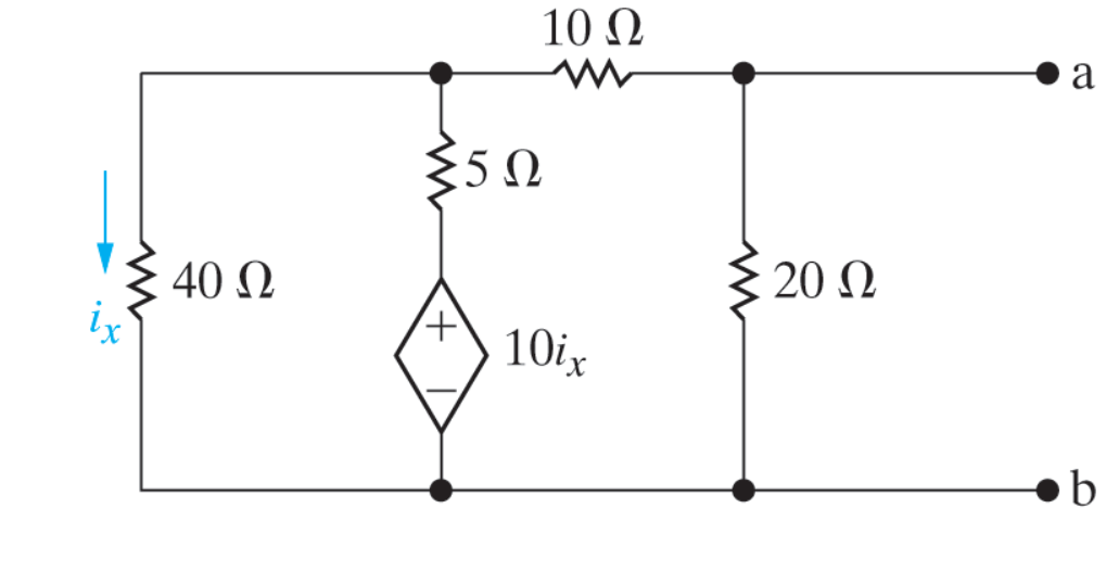 Solved 4.80 Find the Thévenin equivalent with respect to the | Chegg.com