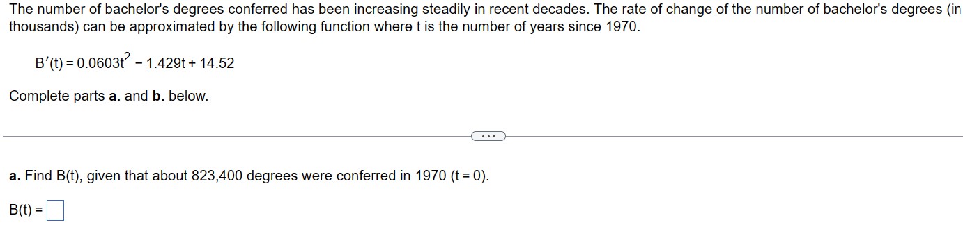 Solved The number of bachelor's degrees conferred has been | Chegg.com