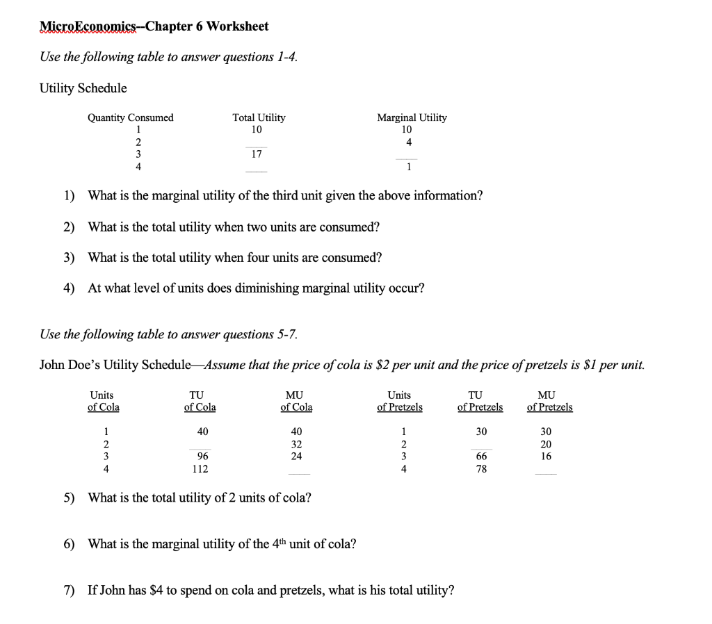 chapter 6 microeconomics homework answers