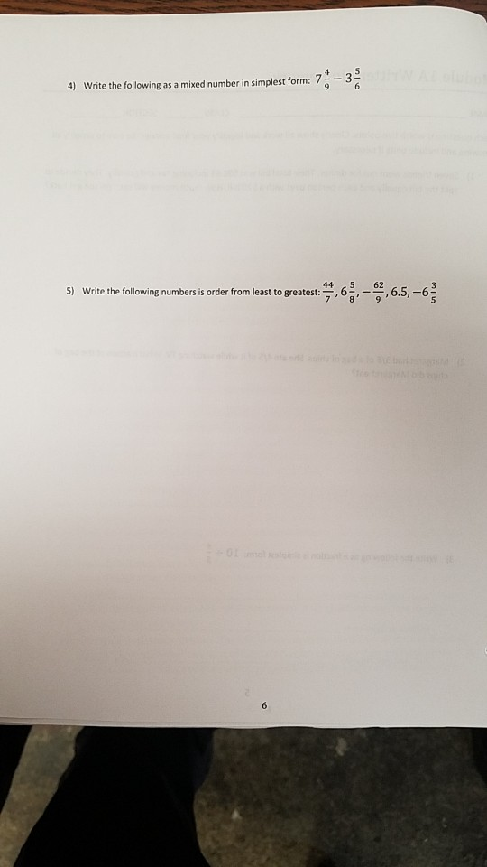 write 3 4 5 as a mixed number