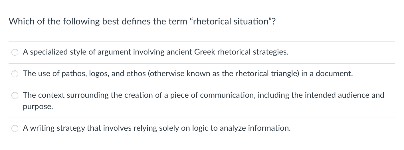 Solved Which of the following best defines the term | Chegg.com