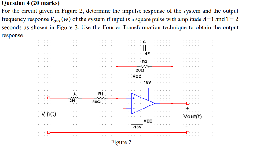 Solved Question 4 (20 marks) For the circuit given in Figure | Chegg.com
