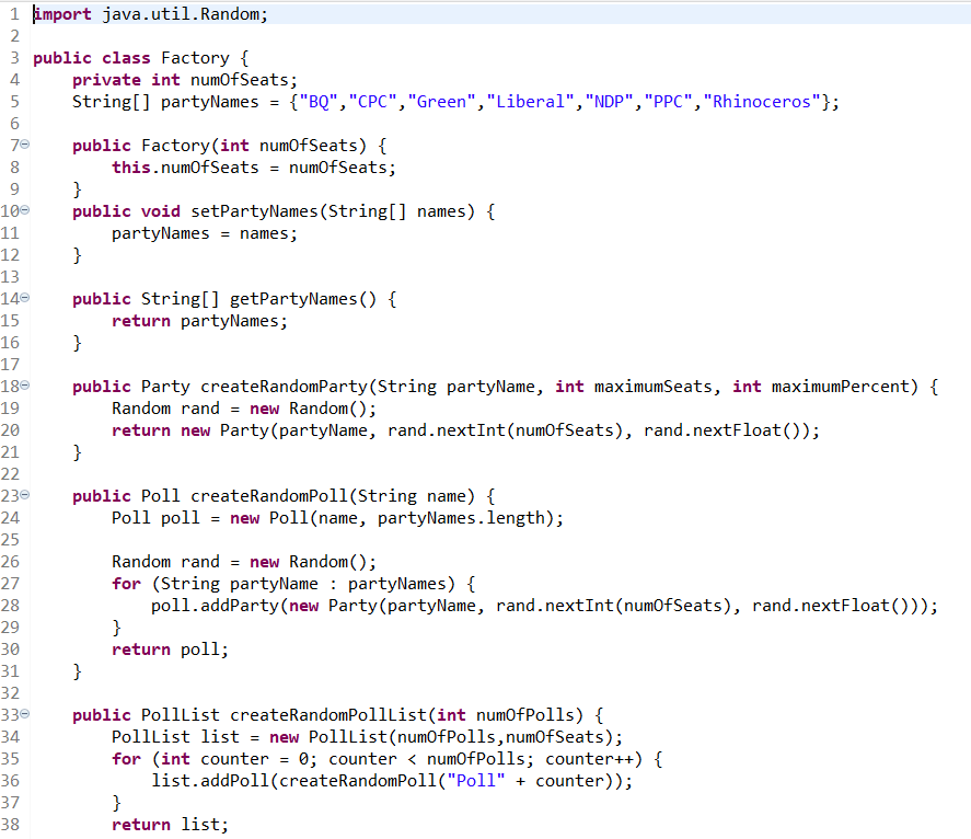 PollList This class represents a collection of polls | Chegg.com