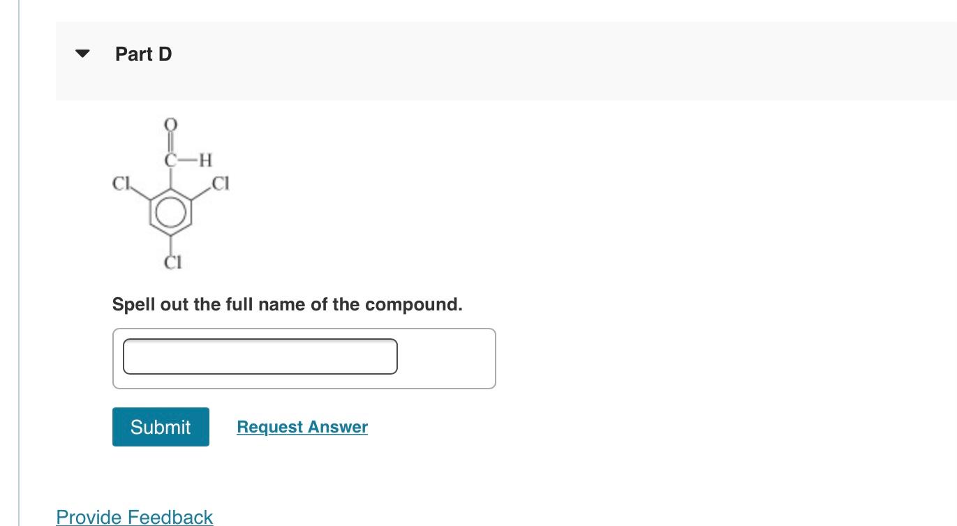 Solved Give The IUPAC Name For Each Of The Following | Chegg.com