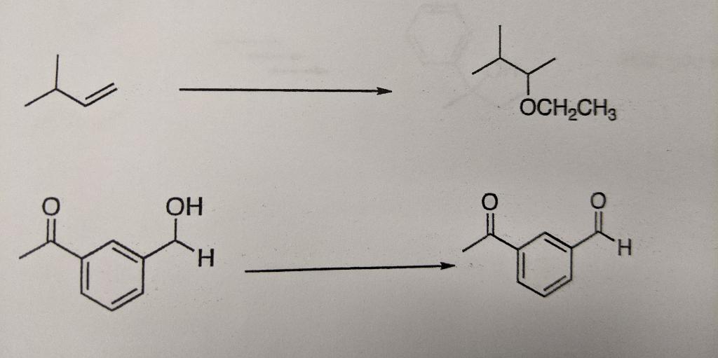 Solved Could you please show me the reagents needed to carry | Chegg.com