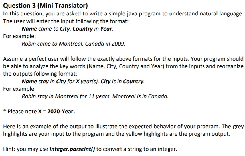 Solved I'm really a beginner at Java, and I don't quite know | Chegg.com
