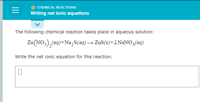 CHEMICAL REACTIONS Writing net ionic equations The | Chegg.com