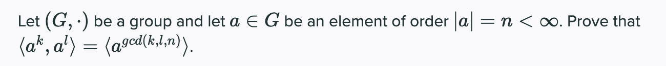 Solved Let (G,⋅) be a group and let a∈G be an element of | Chegg.com