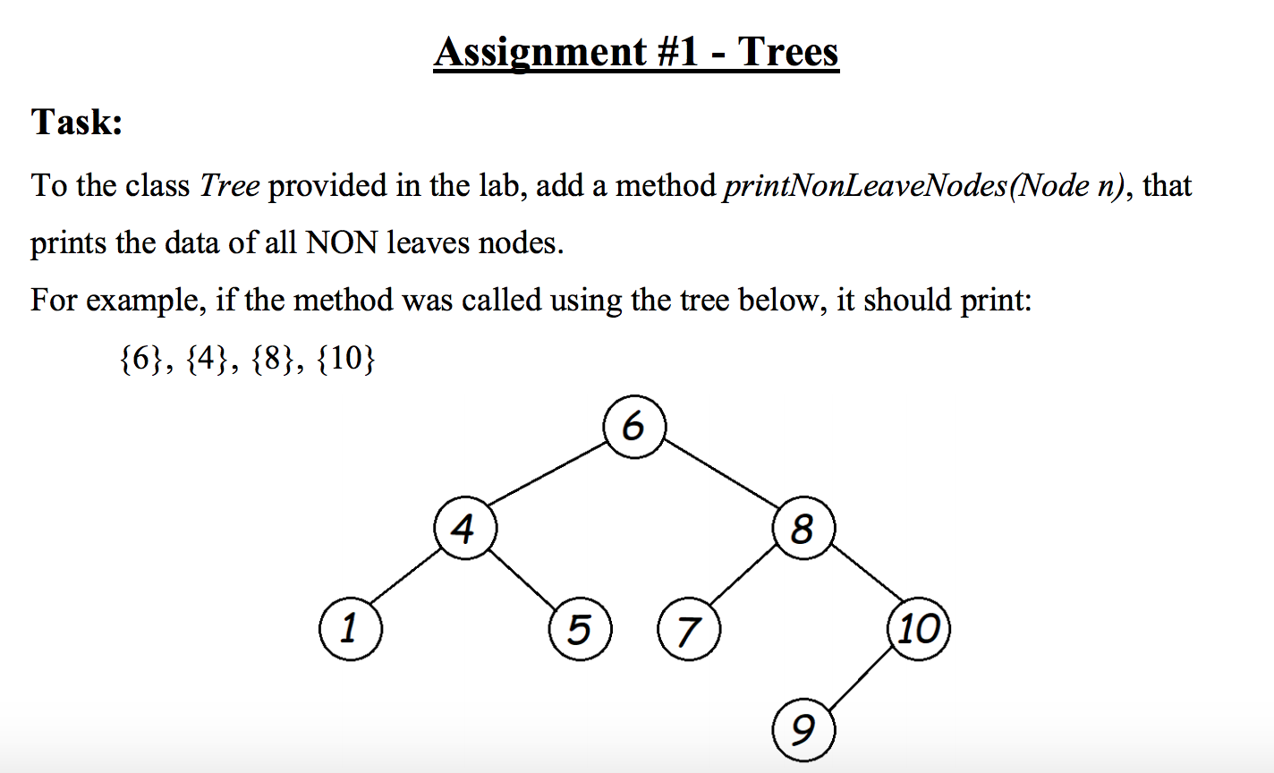 Solved Assignment #1 - Trees Task: To the class Tree | Chegg.com