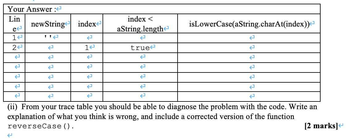 Solved (b) Function ReverseCase() Is Being Developed As Part | Chegg ...