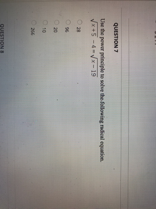 Solved QUESTION 6 Use The Square Root Procedure To Solve The Chegg solved-question-6-use-the-square-root-procedure-to-solve-the-chegg