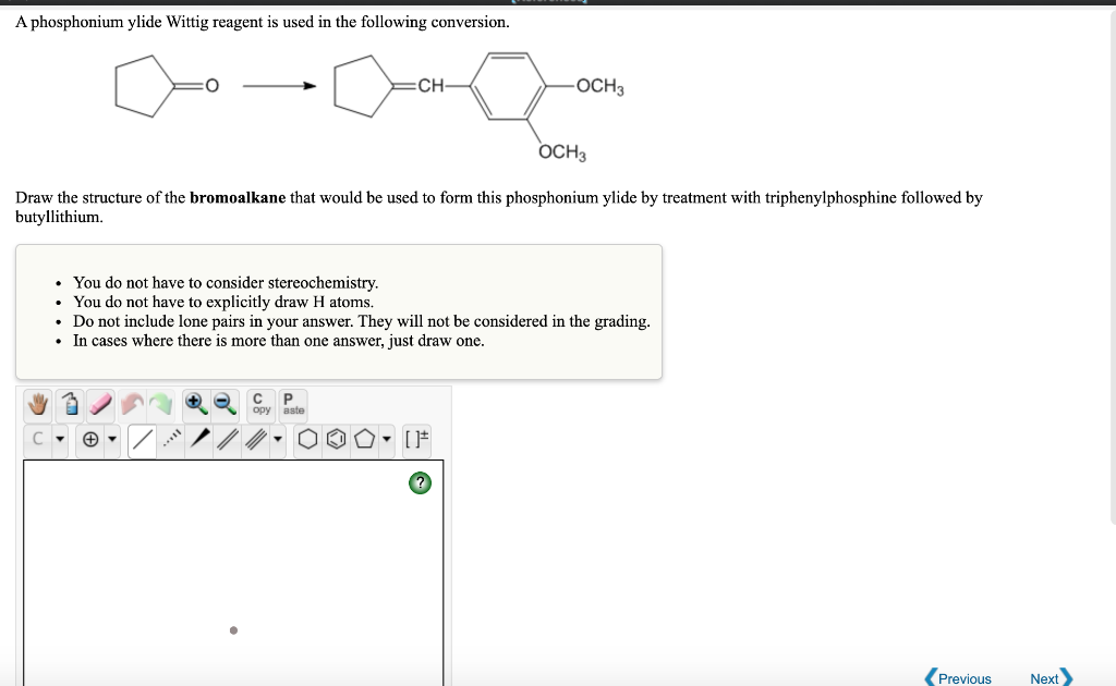 Solved A phosphonium ylide Wittig reagent is used in the | Chegg.com