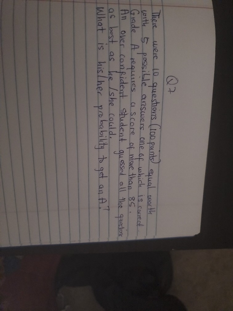 Solved Q7 There were 10 questions (100 points equal worth | Chegg.com