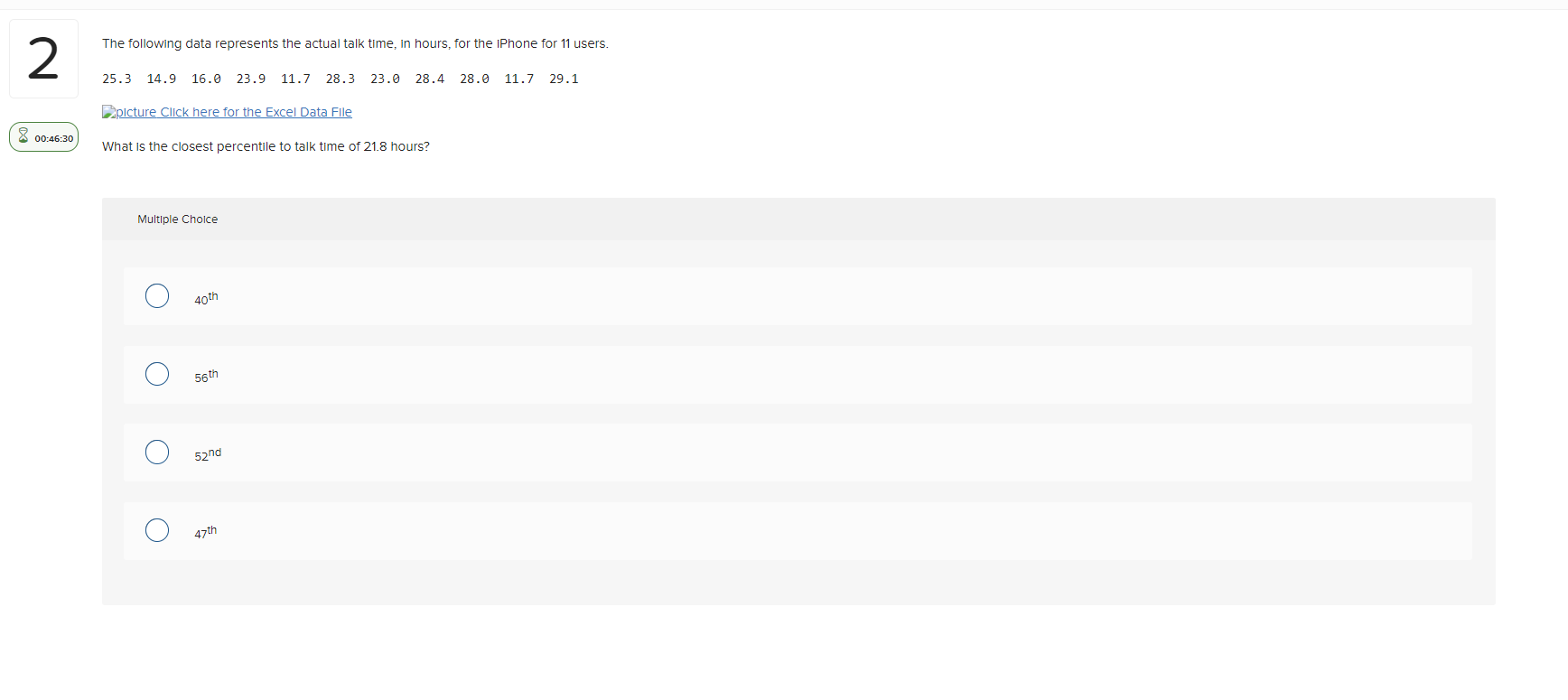 solved-the-following-data-represents-the-actual-talk-time-chegg