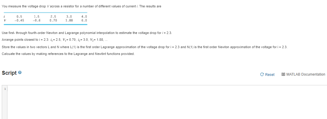 solved-you-measure-the-voltage-drop-v-across-a-resistor-for-chegg