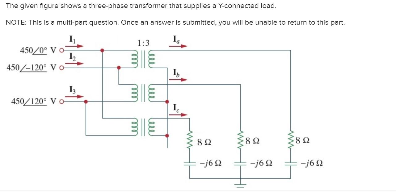 Solved The Given Figure Shows A Three-phase Transformer That | Chegg.com