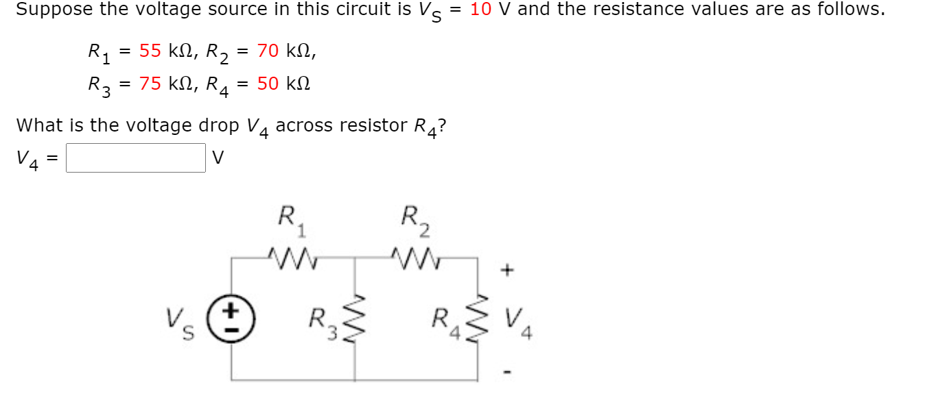 Solved Suppose the voltage source in this circuit is Vs = 10 | Chegg.com